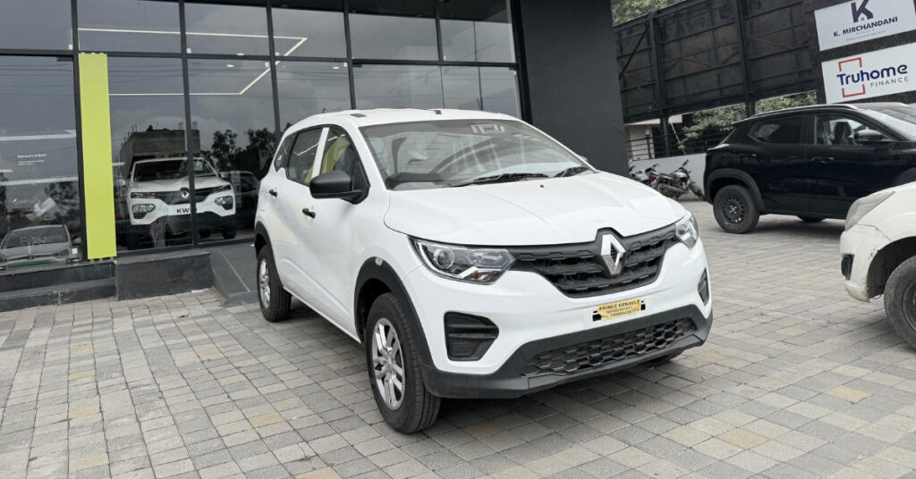 Renault Triber Facelift White Color 